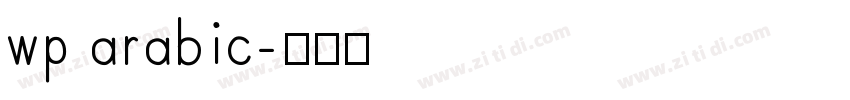 wp arabic字体转换